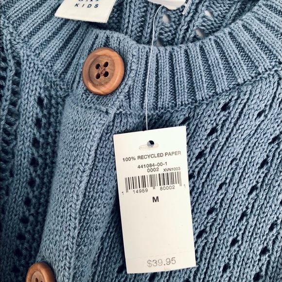 NWT Blue Cardigan Girl Size M - Picture 5 of 5